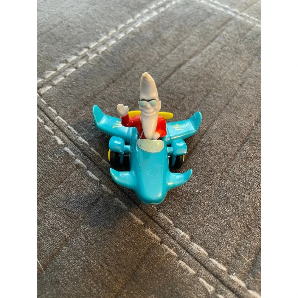 MCDONALD'S 1988 HAPPY MEAL TOY Mac Tonight Moon Man In Airplane. Vintage.